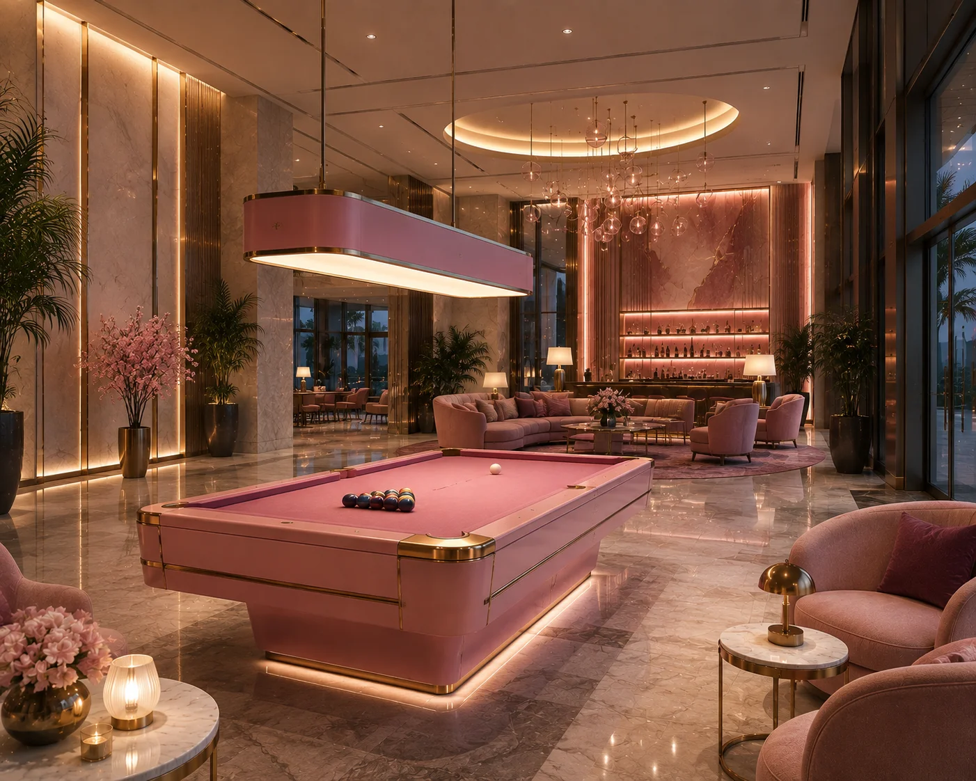 Otel Tasarımında Bilardo Masası Nasıl Konumlandırılmalı?