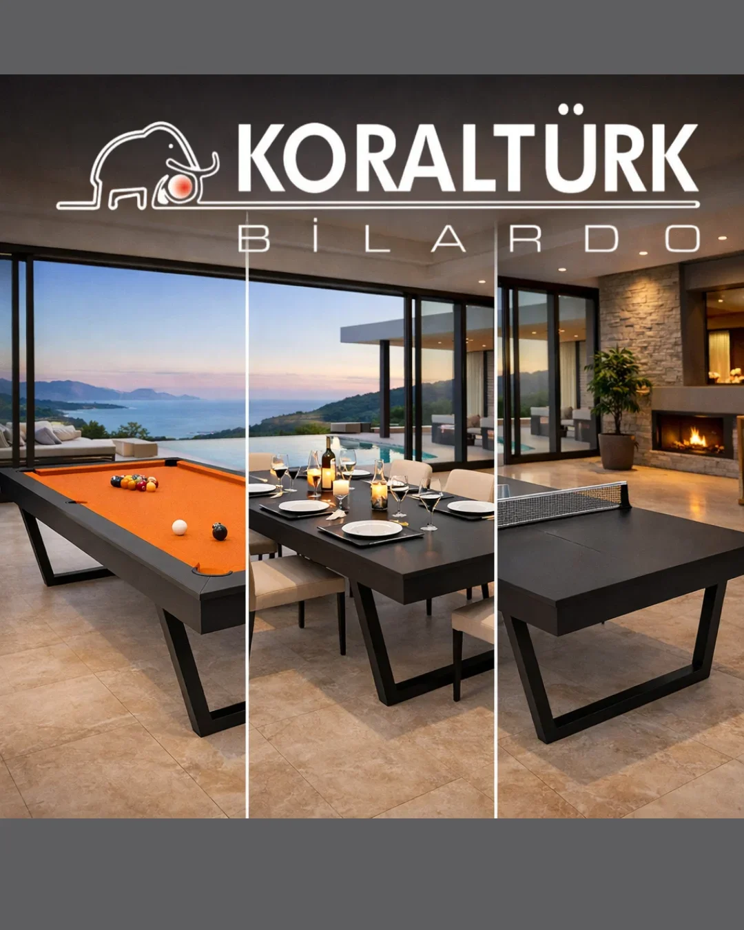 Bir Masa, Üç Farklı Yaşam Deneyimi: Bilardo, Masa Tenisi ve Yemek Masası